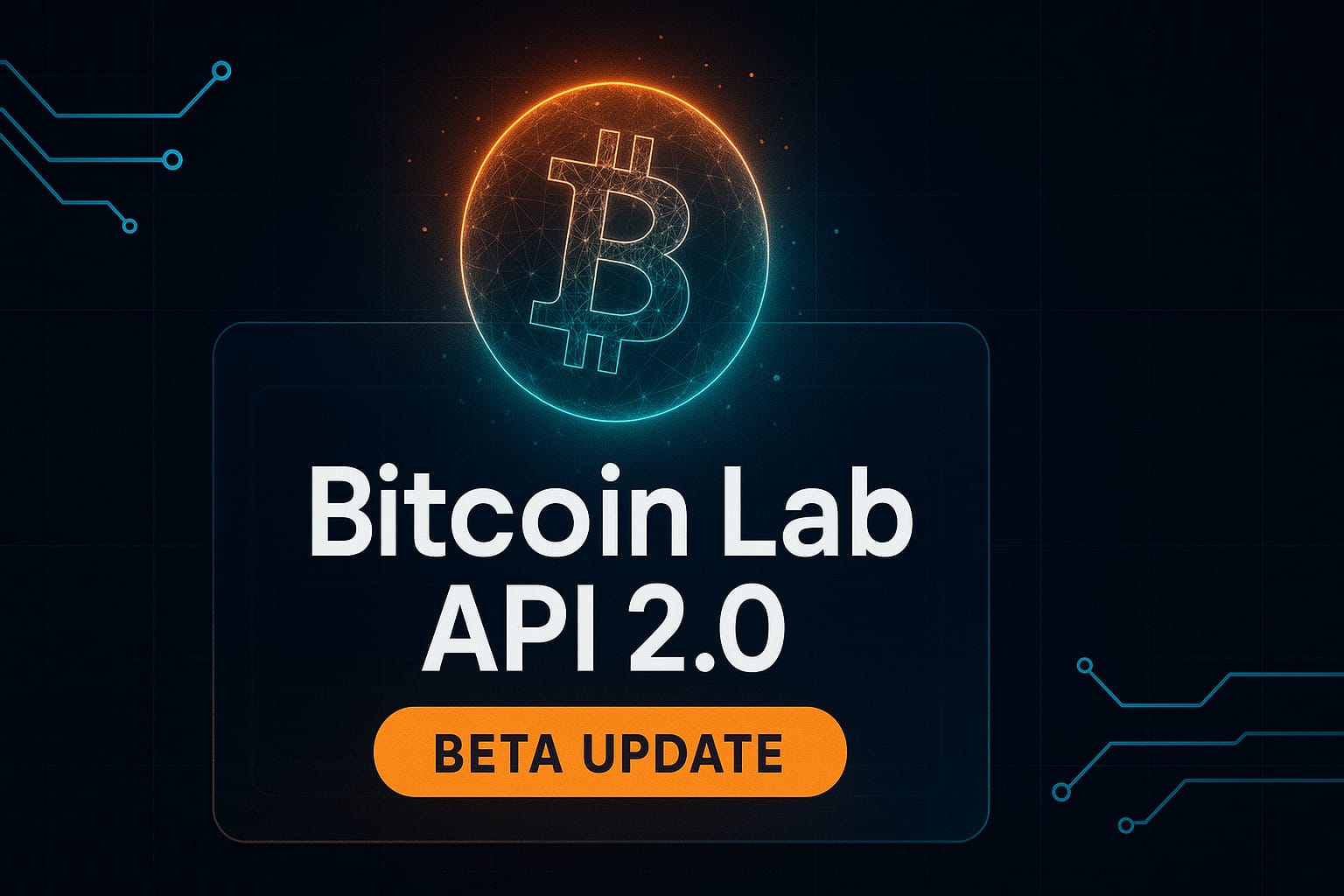 Bitcoin LAB API 2.0 Beta Update